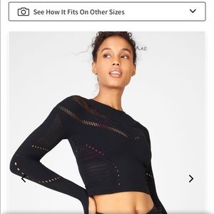 Sculptknit Fabletics Crop Workout Top